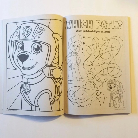 Nickelodeon | Accessories | Nickelodeon Paw Patrol Coloring Activity ...